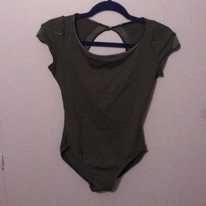 Women’s gray dance leotard